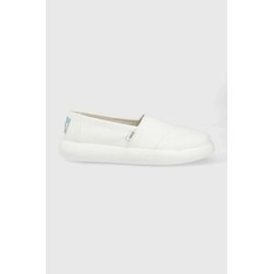 Espadrilky Toms Alpargata Mallow biela farba,