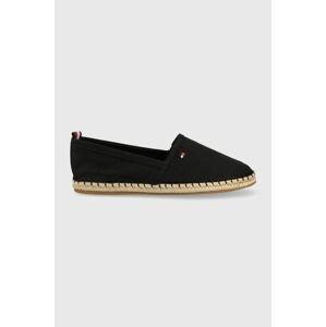 Espadrilky Tommy Hilfiger čierna farba,