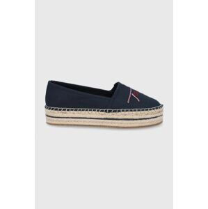 Espadrilky Tommy Hilfiger tmavomodrá farba, na platforme