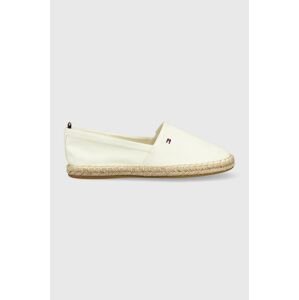 Espadrilky Tommy Hilfiger biela farba,