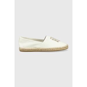 Espadrilky Tommy Hilfiger biela farba,