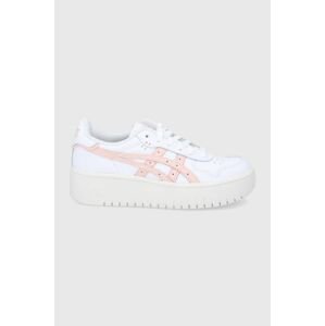 Kožená obuv Asics Japan biela farba,