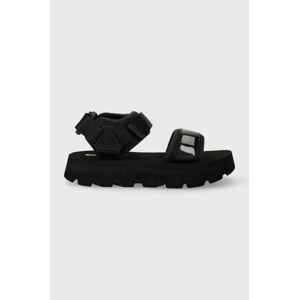 Sandále Timberland Euro Swift Sandal TB0A2KRK0011-BLACK, dámske, čierna farba, na platforme