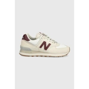 Tenisky New Balance Wl574rcf béžová farba,