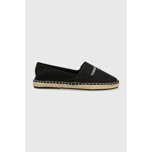 Espadrilky Tommy Jeans čierna farba,