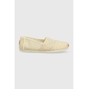 Espadrilky Toms Alpargata béžová farba,