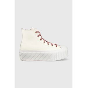 Tenisky Converse Chuck Taylor All Star Lift 2x dámske, biela farba