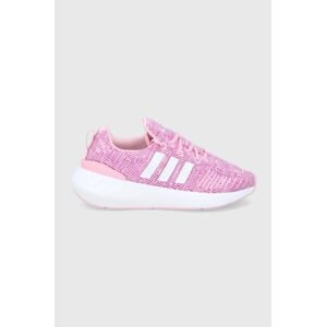 Detské topánky adidas Originals Swift Run 22 GW8177 ružová farba