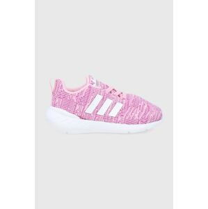 Detské topánky adidas Originals Swift Run 22 GW8185 ružová farba