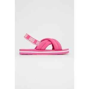 Detské sandále UGG Everlee ružová farba