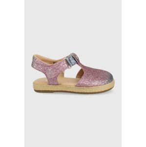Detské sandále UGG Emmery ružová farba