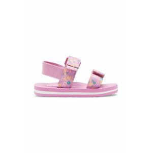 Detské sandále Roxy ružová farba