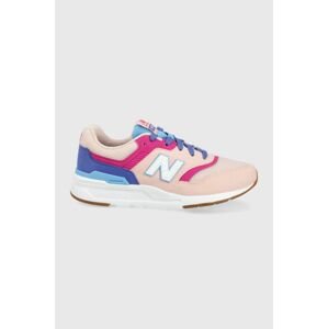 Detské topánky New Balance GR997HSA ružová farba