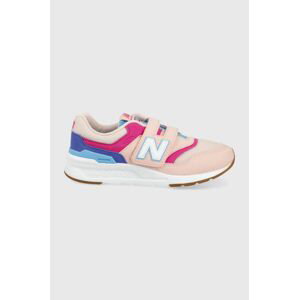 Detské topánky New Balance PZ997HSA ružová farba