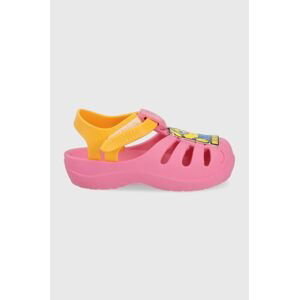 Detské sandále Ipanema Minions Hell ružová farba