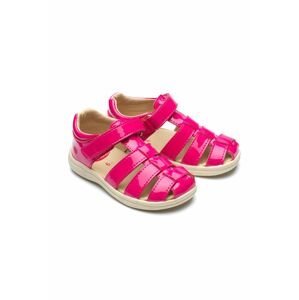 Detské kožené sandále Chipmunks ružová farba