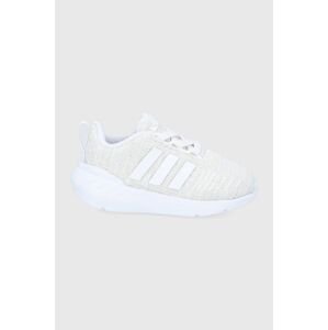 Detské topánky adidas Originals Swift Run 22 EL GW8168 šedá farba