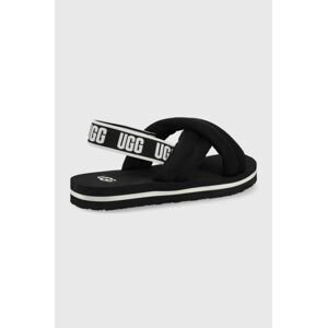 Detské sandále UGG Everlee čierna farba