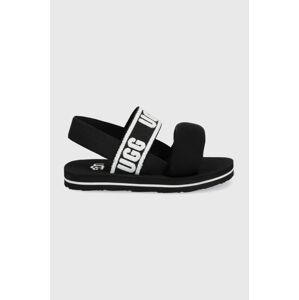 Detské sandále UGG Zuma Sling čierna farba