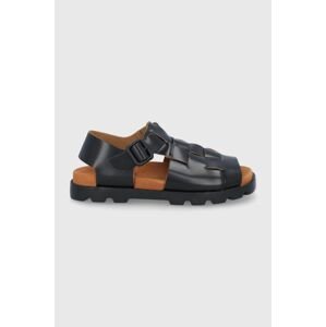 Kožené sandále Camper Brutus Sandal pánske, čierna farba