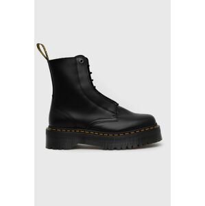 Kožená obuv Dr. Martens pánske, čierna farba