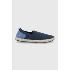 Espadrilky Pepe Jeans Tourist Slip On Knit tmavomodrá farba