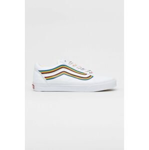 Tenisky Vans Old Skool pánske, biela farba