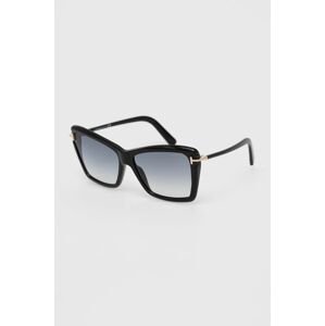 Slnečné okuliare Tom Ford dámske, čierna farba
