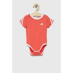 Bavlnené body pre bábätká adidas Performance HF1975 ružová farba