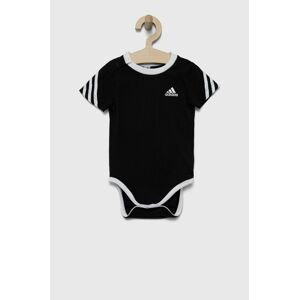 Bavlnené body pre bábätká adidas Performance HF1974 čierna farba