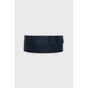 Opasok Tommy Jeans Webbing 3.5 pánsky, tmavomodrá farba