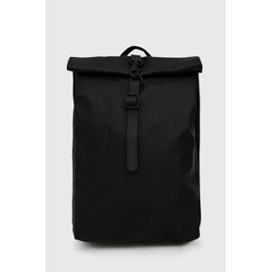 Ruksak Rains 13610 Rolltop Rucksack Mini čierna farba, malý, jednofarebné