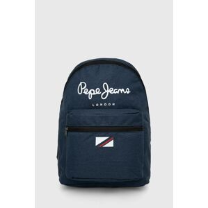 Ruksak Pepe Jeans London Backpak tmavomodrá farba, veľký, s potlačou