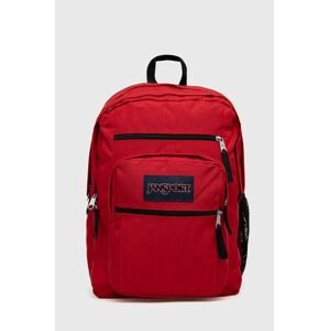 Ruksak Jansport červená farba, veľký, s nášivkou