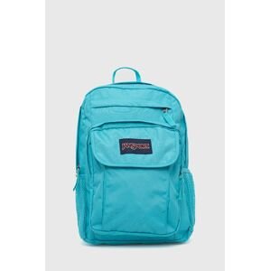 Ruksak Jansport tyrkysová farba, veľký, jednofarebný