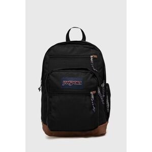 Ruksak Jansport čierna farba, veľký, s nášivkou