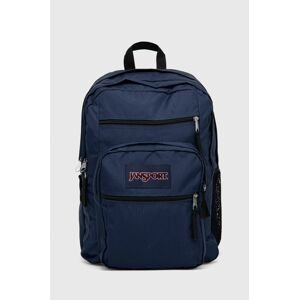 Ruksak Jansport tmavomodrá farba, veľký, s nášivkou