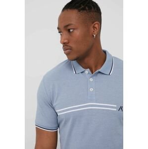 Polo tričko Produkt by Jack & Jones pánske, fialová farba, s potlačou