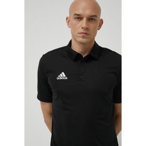 Tréningová polokošeľa adidas Performance Entrada 22 HB5328 čierna farba, jednofarebná