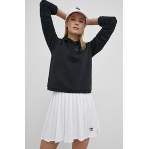 Sukňa adidas Originals Adicolor HG6305-WHITE, biela farba, mini, áčkový strih