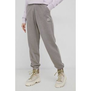 Bavlnené nohavice Reebok Classic H49297 dámske, šedá farba, jednofarebné