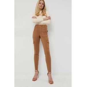 Tvarujúce nohavice Spanx Stretch Twill Ankle Cargo dámske, šedá farba, priliehavé, vysoký pás