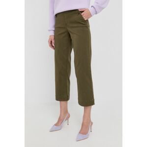 Nohavice Spanx dámske, zelená farba, rovné, vysoký pás