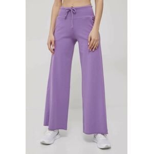 Nohavice Deha dámske, fialová farba, jednofarebné