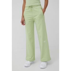 Bavlnené nohavice Calvin Klein Jeans dámske, zelená farba, jednofarebné
