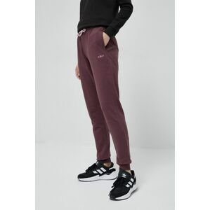 Nohavice CMP dámske, fialová farba, jednofarebné