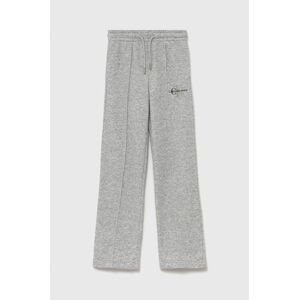 Detské nohavice Calvin Klein Jeans šedá farba, melanžové