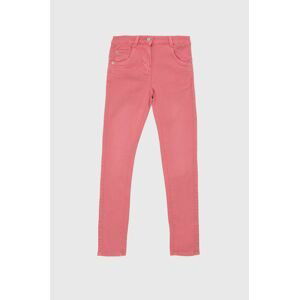 Detské nohavice Tom Tailor ružová farba, jednofarebné