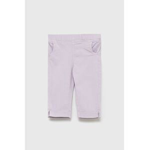 Detské nohavice Tom Tailor fialová farba, jednofarebné