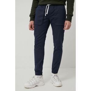 Nohavice Tommy Jeans Scanton pánske, tmavomodrá farba, jogger